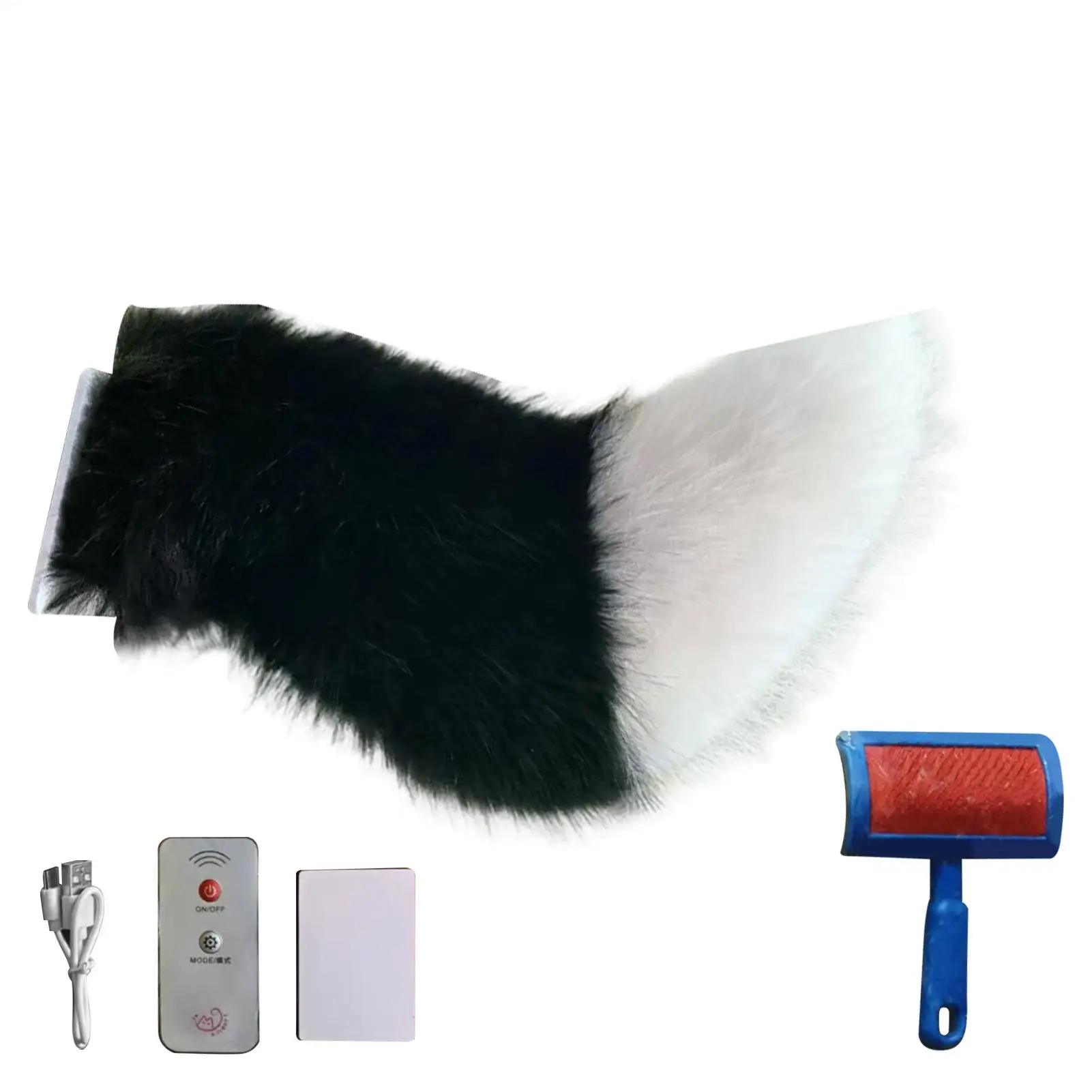Scooter Plush Tail Remote Control Plush Ornament Adjustable Swing Animal Tail For Scooter For Women Female Rider Anime Costume