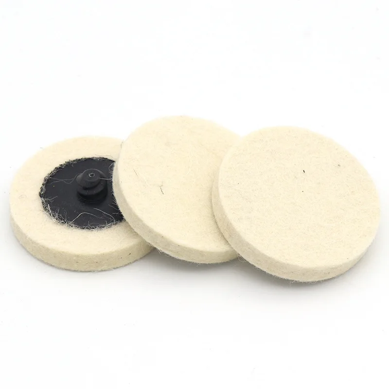 2inch 50mm Wool Polishing Wheel Buffing Pads Quick Change Felt Polishing Disc Roll Rock for Rotary Tool Abrasive