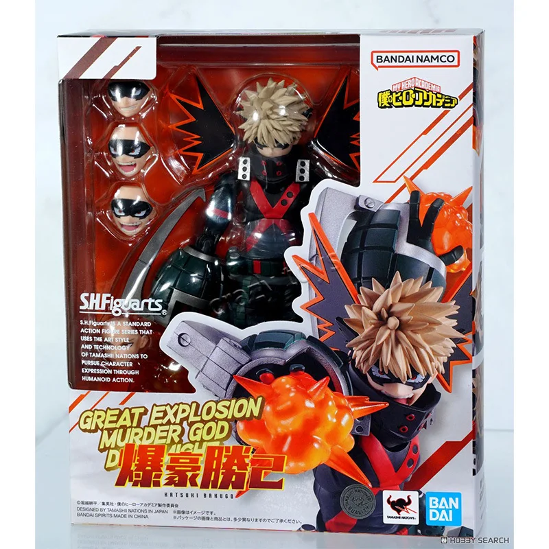 

In Stock Bandai S.H.Figuarts SHF My Hero Academia Katsuki Bakugo Anime Action Fighter Finished Model Toy gift for Children kid