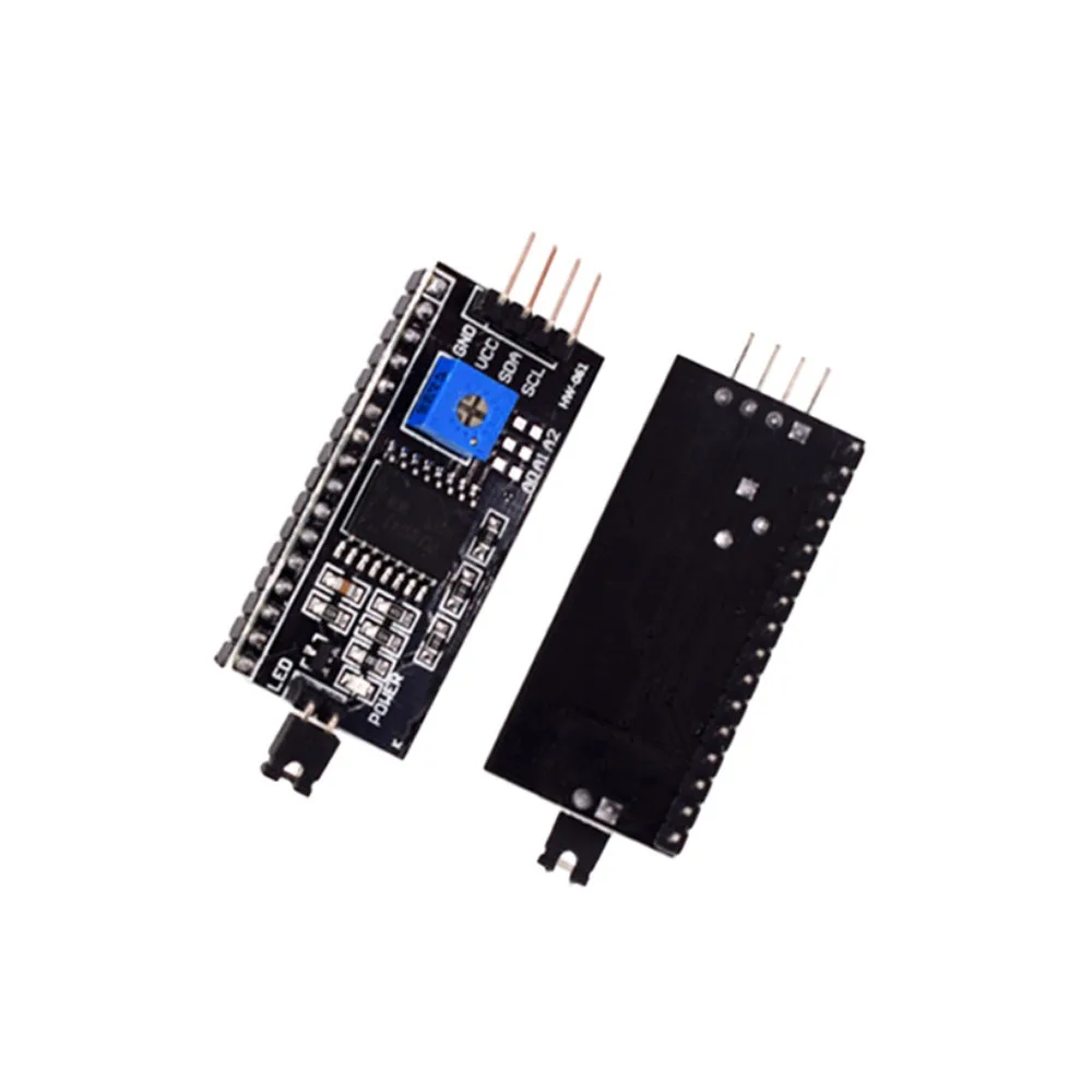 

2PCS 3-6V IIC I2C TWI SPI Serial Interface Port Board LCD2004 LCD1602 Adapter Plate LCD Converter PCF8574AT/PCF8574T for Arduino