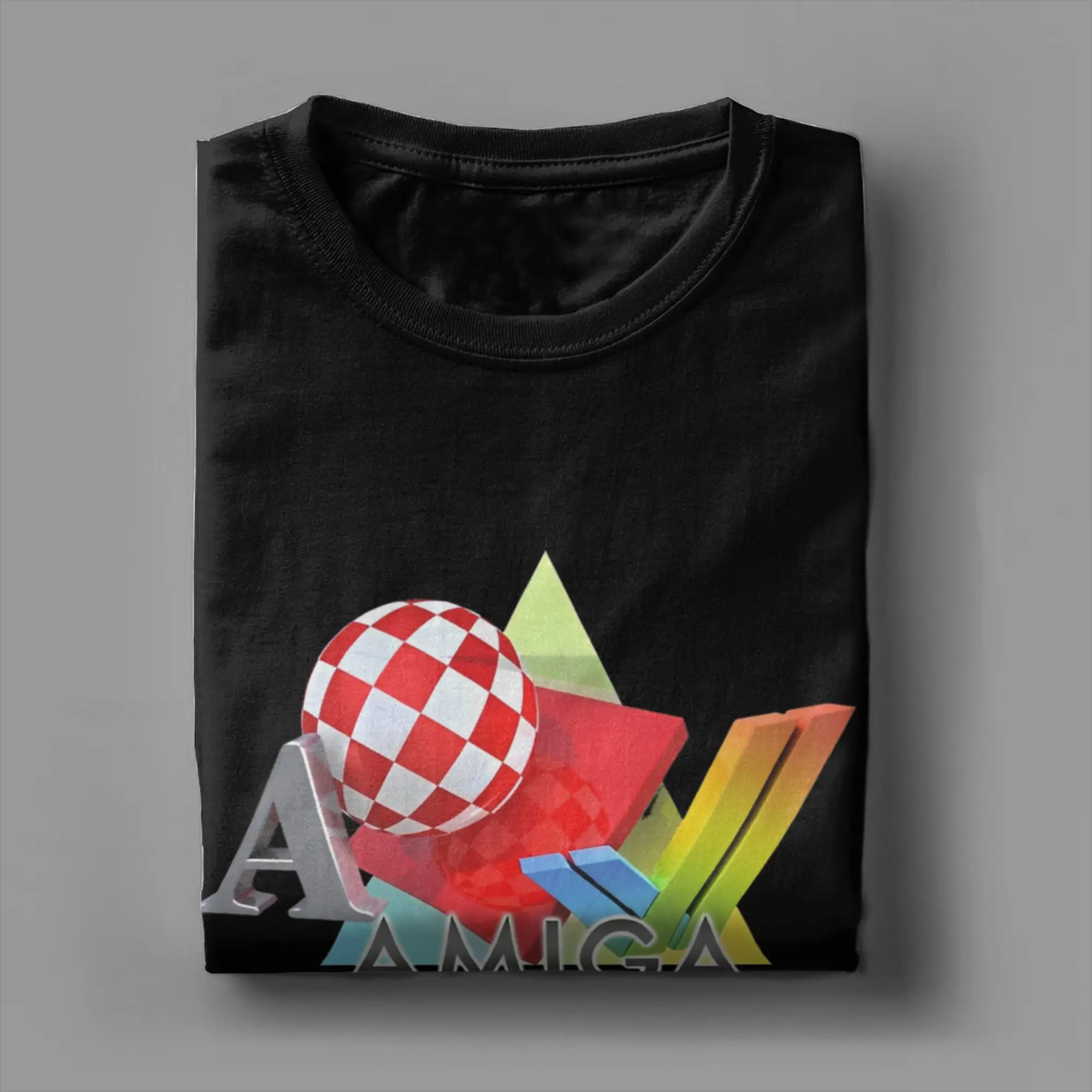 مضحك مزيج من أميغا الشعارات تي شيرت الرجال جولة الرقبة قصيرة الأكمام قمم القطن الصيف أعلى المحملة #4