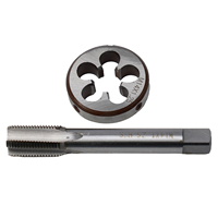 1set Right Hand Tap And Die 14mm X 1.25  LH Fine Thread Round Die Tap M14 X 1.25 Hand Tools Metal Round Die Tap