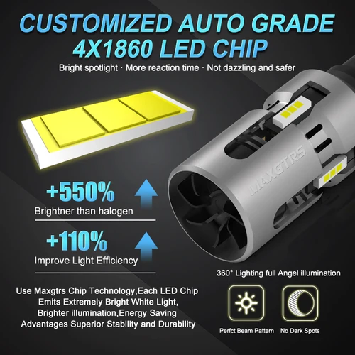 Imagen 2 del producto 2x T15 W16W 912 921 LED Canbus sin errores No Hyper Flash bombilla LED de marcha atrás luz de señal de giro de coche ámbar blanco