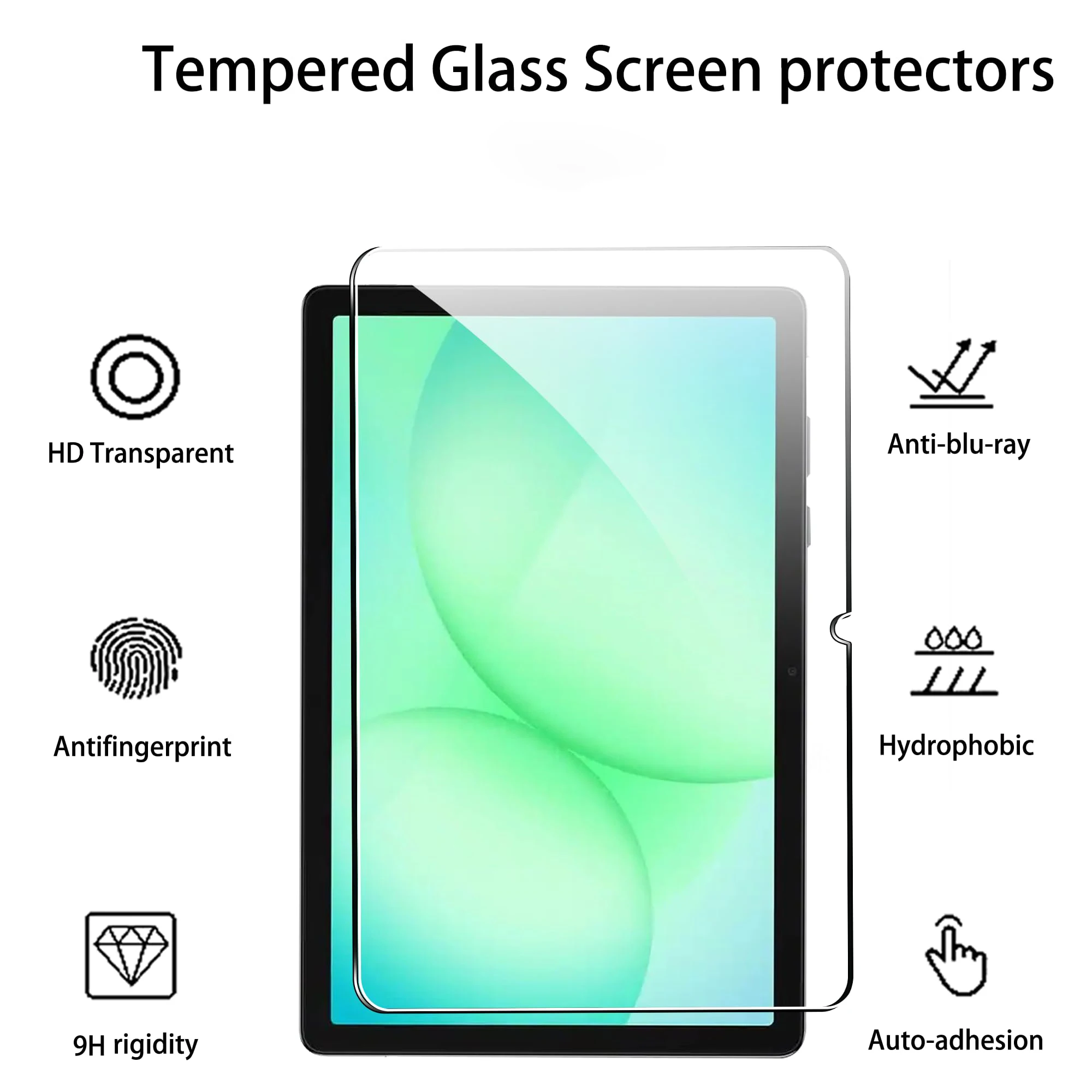 لهاتف سامسونج جالاكسي تاب A11 بلس / A11+ (11 بوصة) 2025 SM-X230 / X235 / X236B واقي شاشة عالي الدقة شفاف 9H من الزجاج المقسى #5