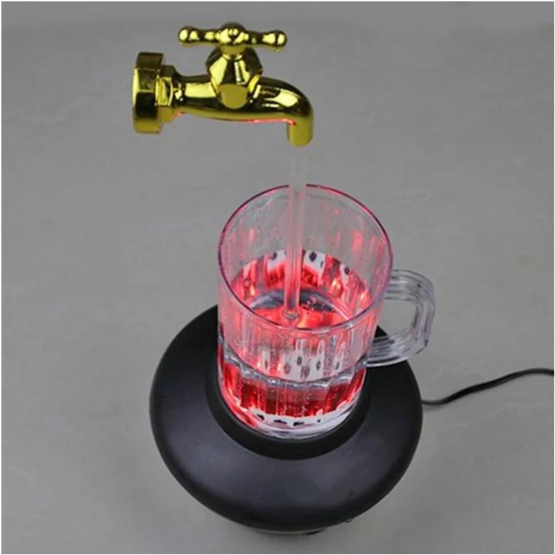 Novelty Multi Color Magic Tap Running Night Light Water Tap Faucet Lamp Led Cup Light Suspension Lights Fr286