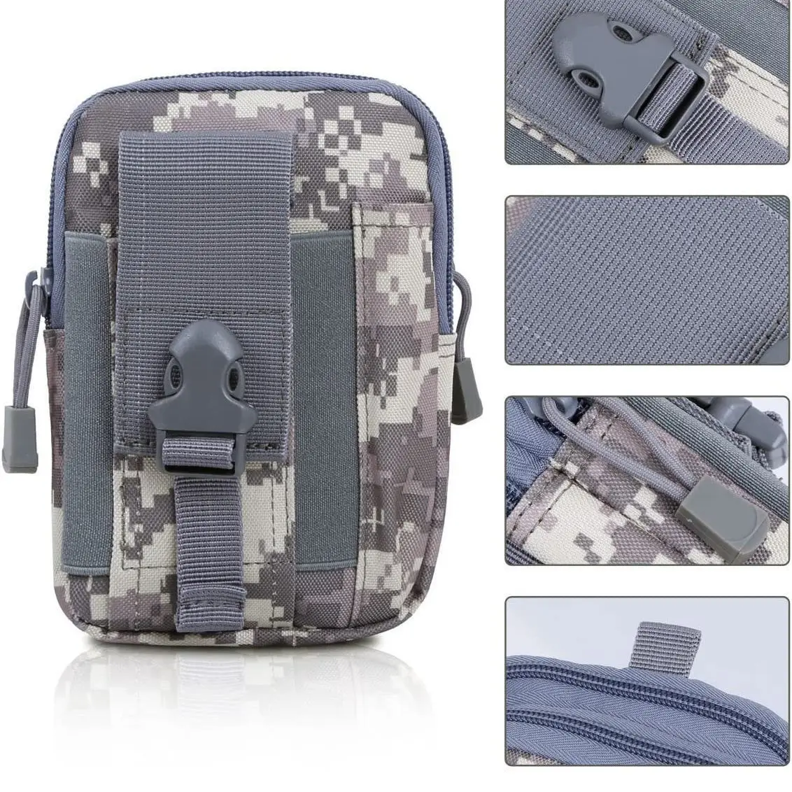 アウトドアスポーツウエストバッグミリタリーファン多機能ツールモバイルウエストバッグ迷彩防水バッグライディングバッグ