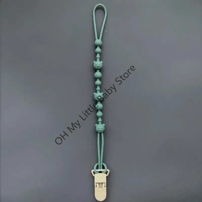 M76C Soft silikonowy łańcuch smoczku ząbek