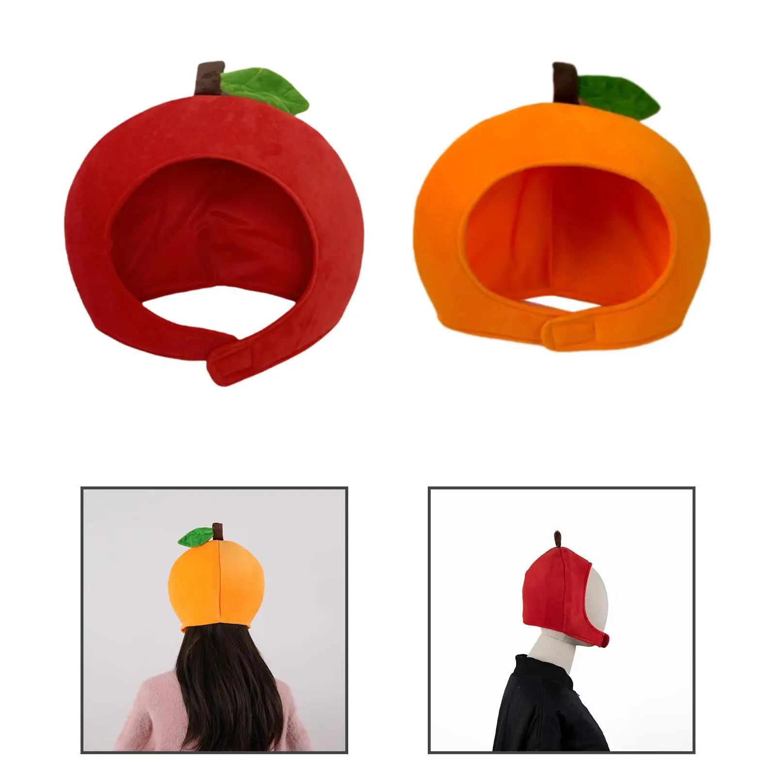 

Фруктовый головной убор, шляпа, Хэллоуин, канун Рождества, мультяшный мягкий головной убор, украшение, костюм