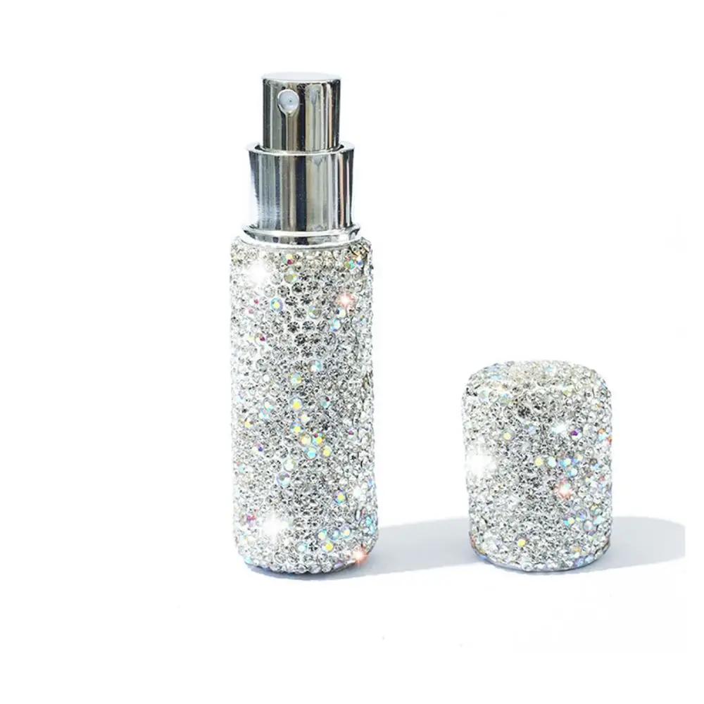 Travel Accessories Full Rhinestone Perfume Bottle 10ml Glass Cosmetic Refillable Bottles Makeup Tool Empty Refillable Bottles