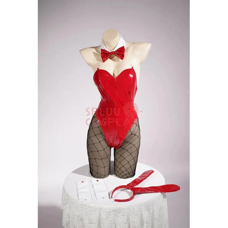 SBluuCosplay اللباس الداخلي والجورب Garterbelt اللباس الداخلي الفوضى تخزين الفوضى تأثيري حلي الأرنب فتاة البدلة