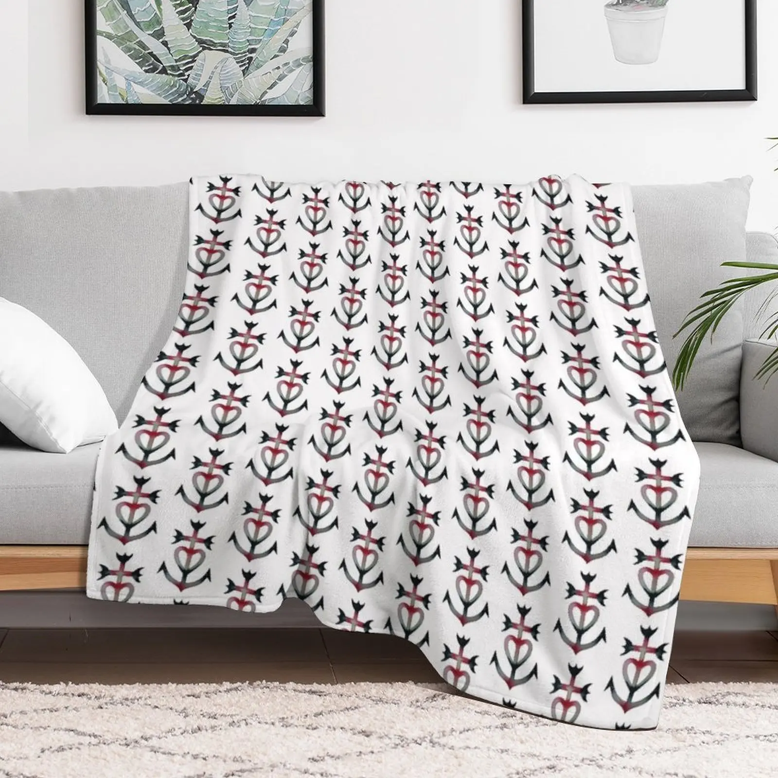 

Camargue cross means: faith, hope and charity. Throw Blanket blankets and throws Decorative Throw funny gift Blankets