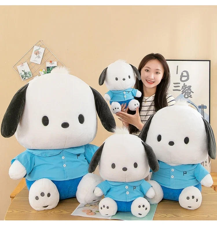 

Натуральная аниме Pochacco, мягкие игрушки для собак, милые плюшевые игрушки, плюшевые игрушки, кавайные подушки, куклы, подарки на день рождения для девочек и детей