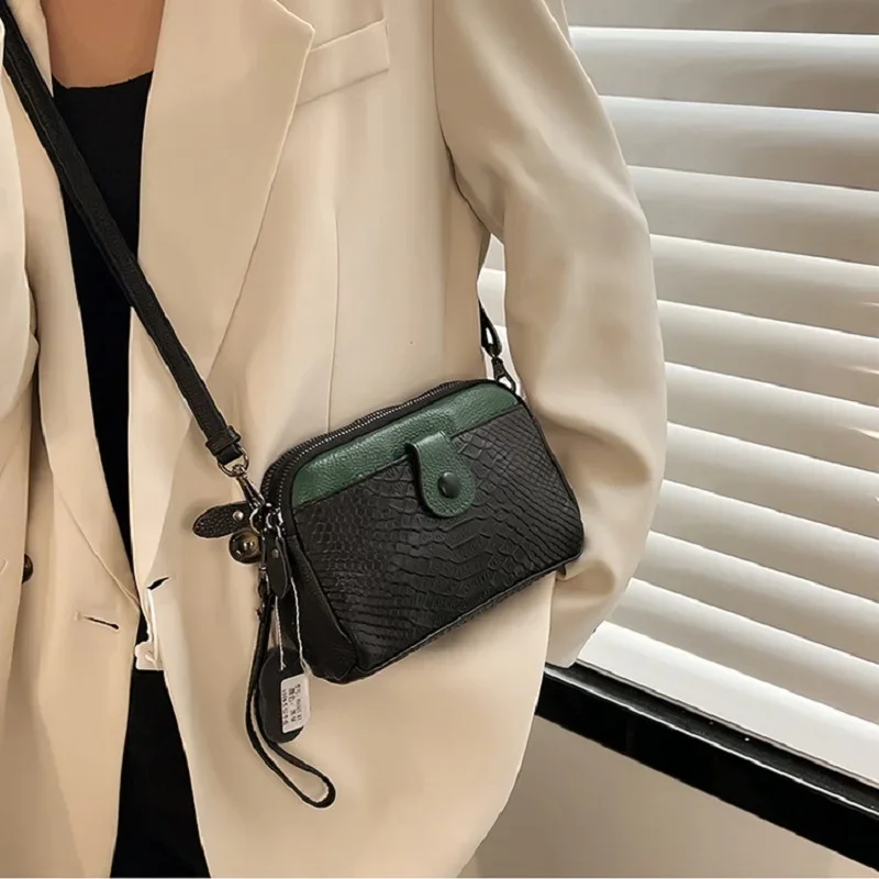 Genuine Leather Bags for Women Luxury Designer Crossbody Bags Cowhide Tote Bags for Women Handbags Casual Female Shoulder Bag