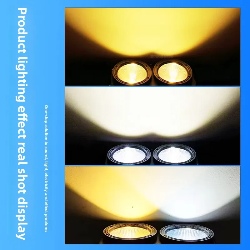 200W two-eye audience light flash cob flood performance surface banquet hall stage filling light