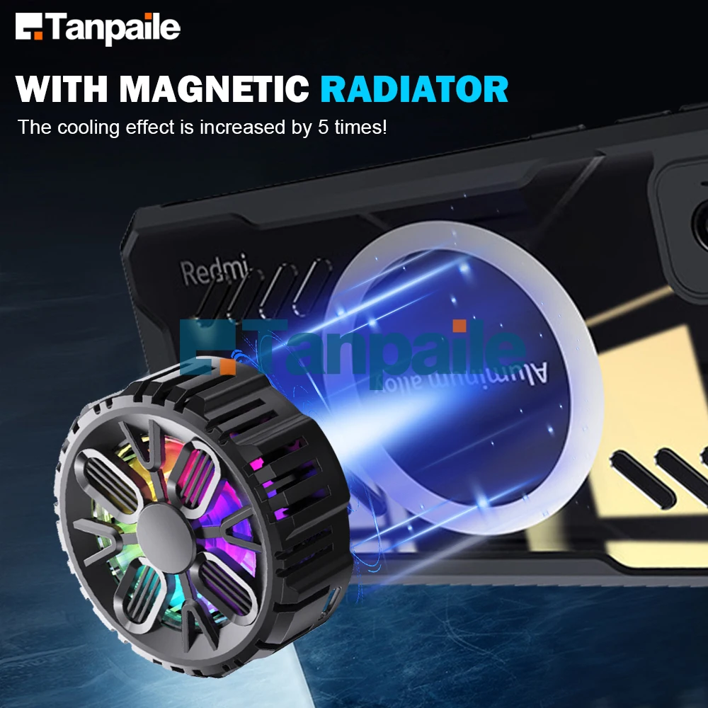 Tanpaile for Realme GT Neo7 Cooling Case Magnetic Shockproof Protection Gaming Funda Heat Dissipation Casing