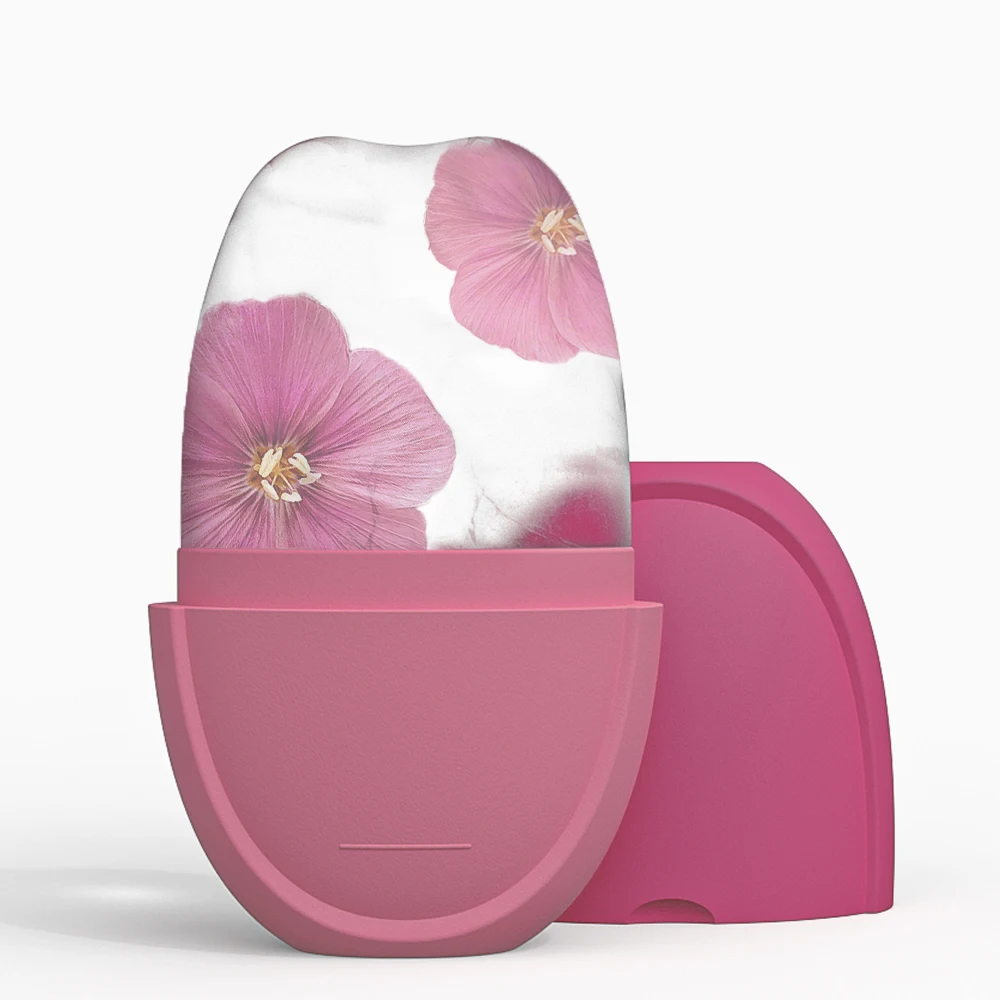 Rolo de gelo para rosto e olhos, beleza facial, rolo de gelo, ferramentas de cuidados com a pele, cubo facial de gelo, gua sha, spa, cuidados com a pele, massageador facial