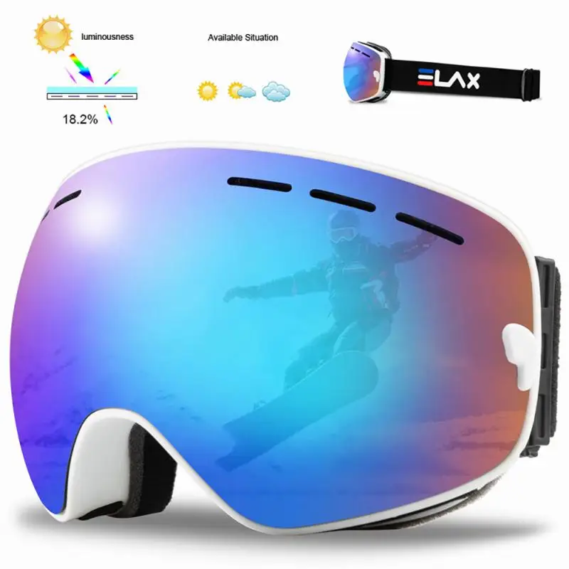 Double Layers Anti-fog Ski Goggles Snowmobile Ski Mask Skiing Glasses Men Women Snow Googles Snowboard Sunglasses