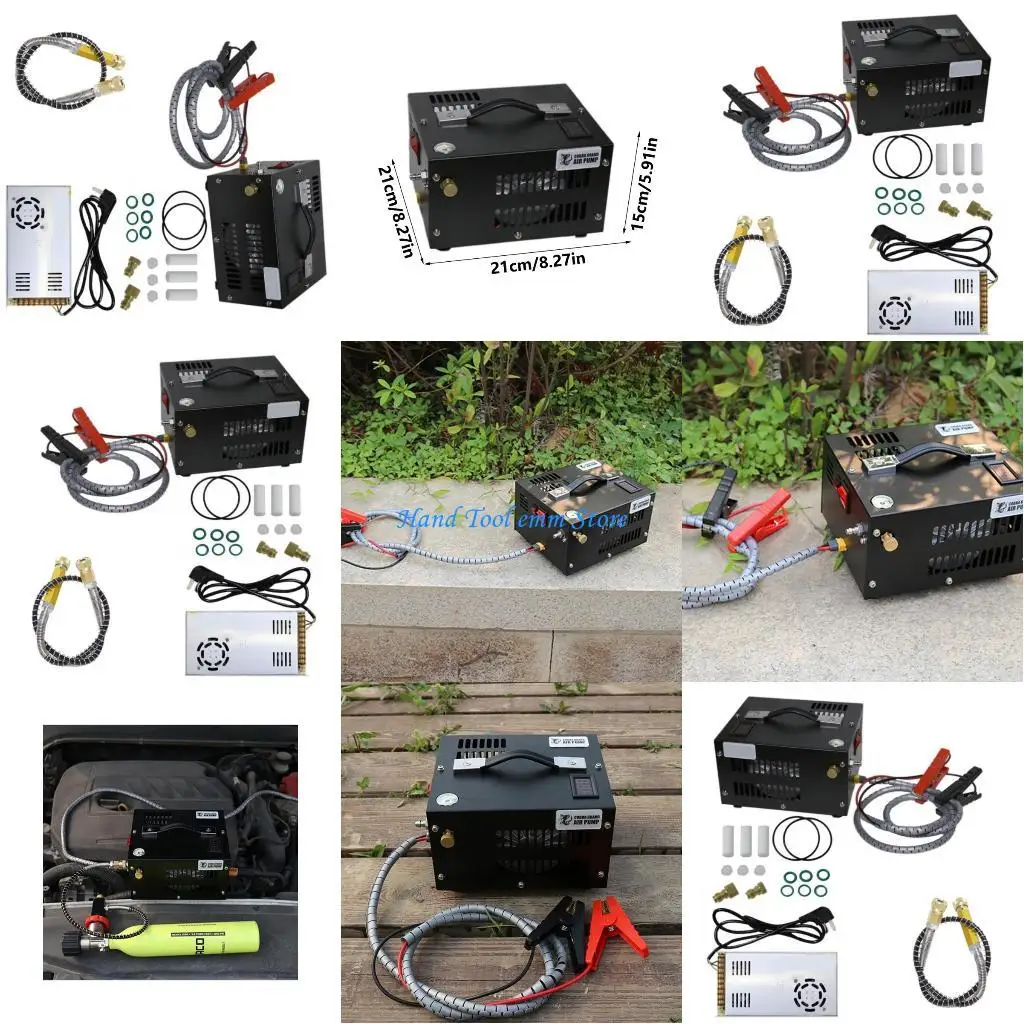 

H37F 4500Psi Air Compressor 30Mpa for Rifles and Diving with Double Support