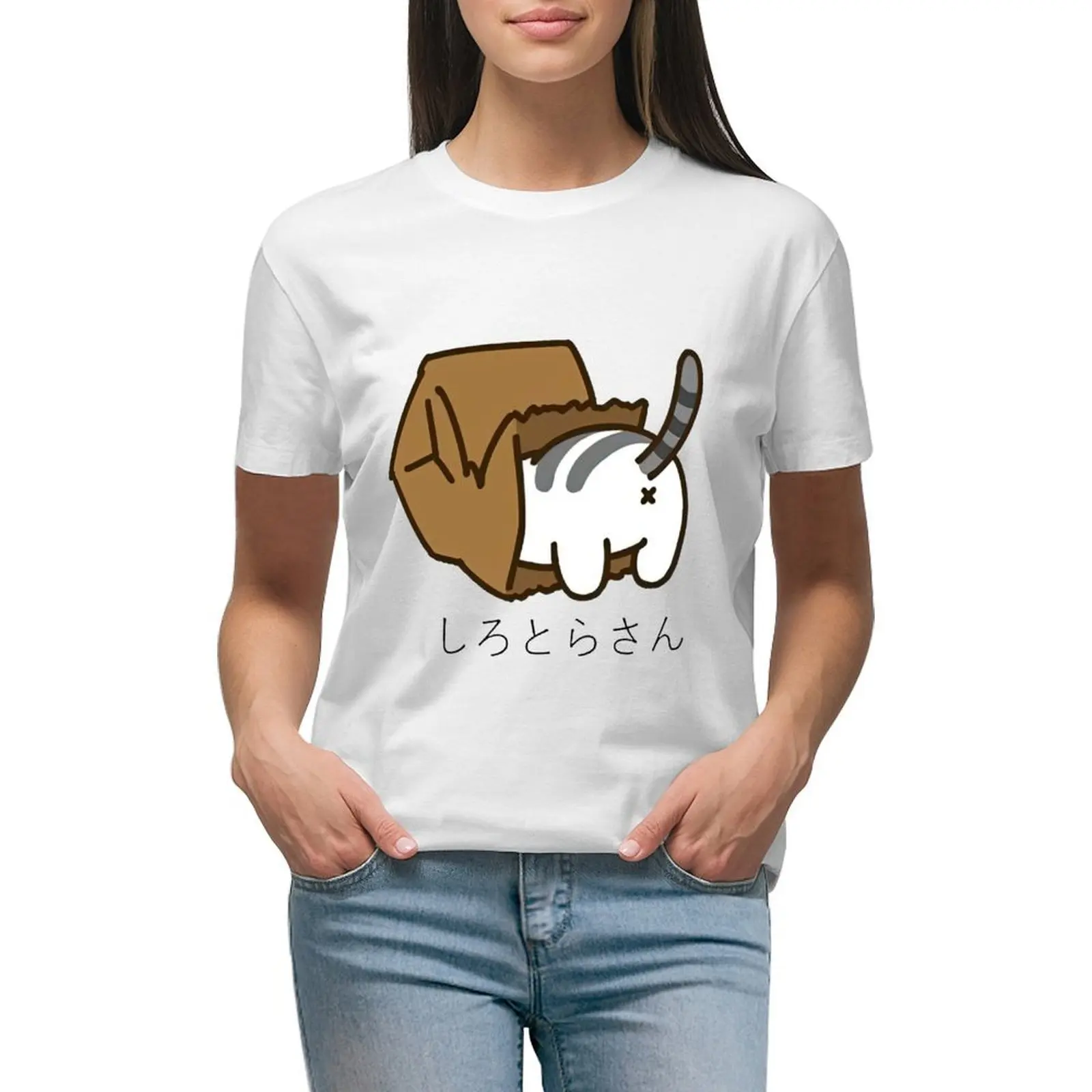 

Neko Atsume funny T-shirt lady clothes anime clothes vintage clothes tops Women