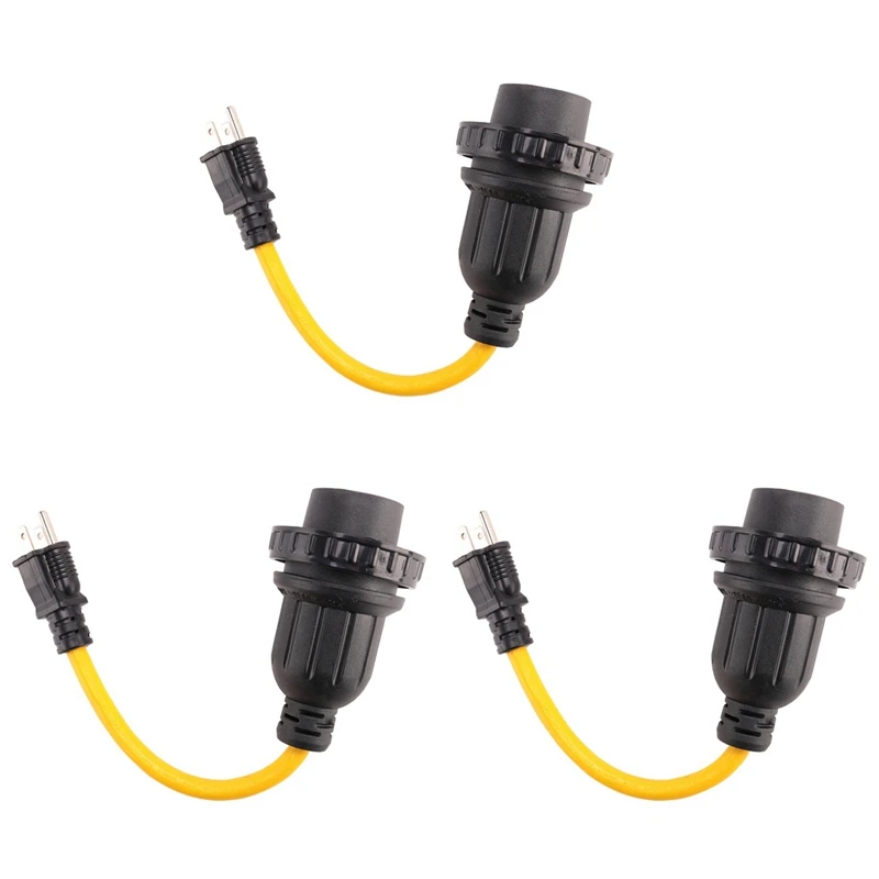 

2025 New-3X Nema 5-15P штекер-L5-30R шнур адаптера питания, генератор 30 А до 15 А бытовой кабель-адаптер с вилкой стандарта США