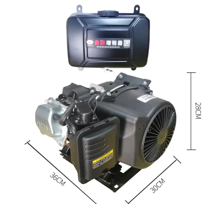 Generador extensor de rango de vehículo eléctrico de frecuencia Variable inteligente 4KW-8KW 48V60V72V eléctrico de tres ruedas y cuatro ruedas