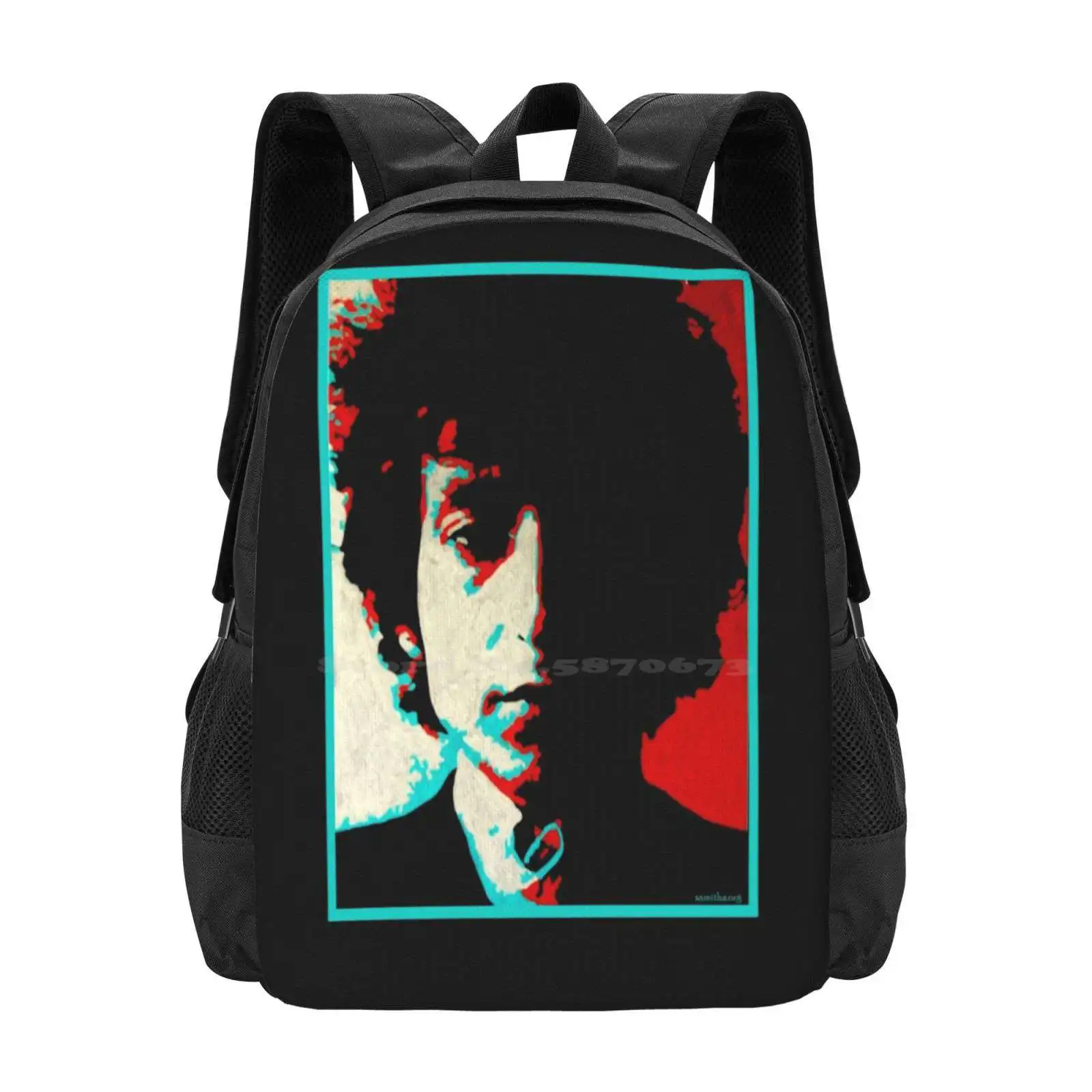 Dylan New Arrivals Unisex Bags Student Bag Backpack Bob Dylan Folk Government Hippie Poetry Political Samitha Woodstock