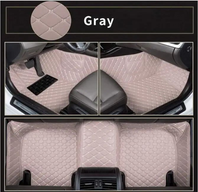 3D leather Waterproof Custom Car Floor Mats For Mercedes Benz B-CLASS W245 W246 W247 B160 Auto Carpets Accessorie Floor Liners view 3