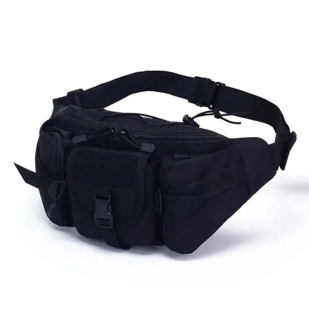 

Oxford Cloth Waist Fanny Pack Waterproof Large Capacity Men Molle Pouch Breathable Multiple Pockets Climbing Belt Bag