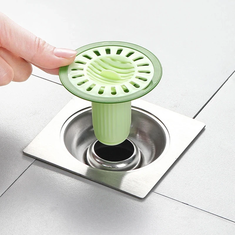 

Hair Filter Sink Anti-blocking Strainer Bathtub Shower Floor Drain Stopper Kitchen Anti-odor Leaky Core Bathroom Accessories