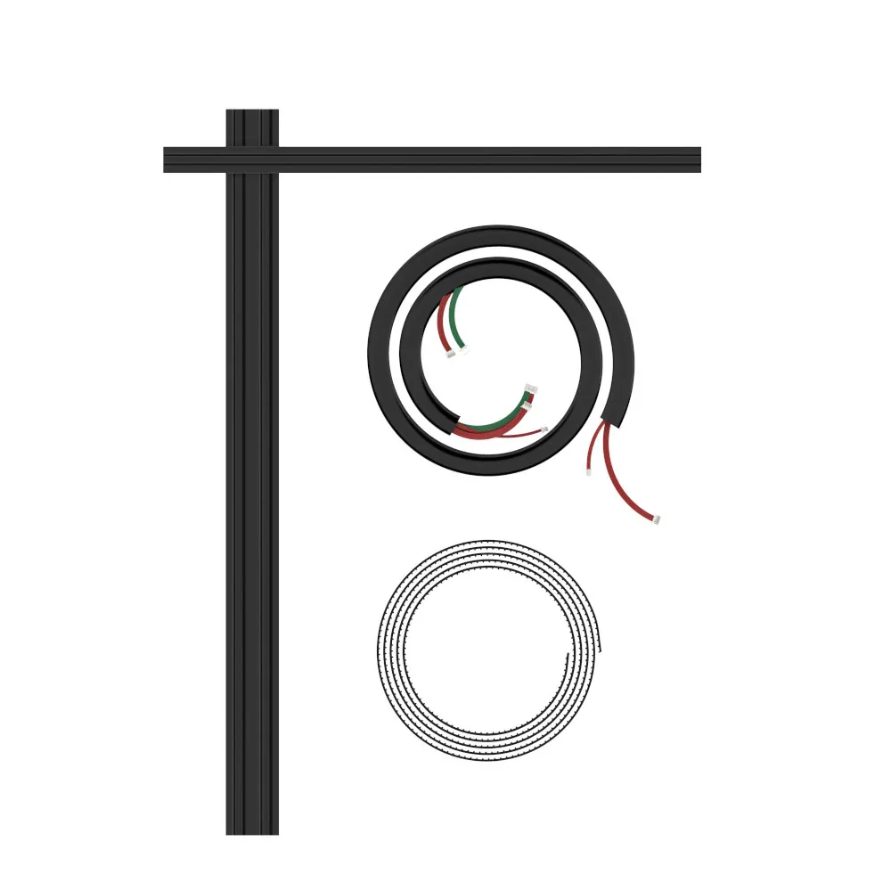 طقم تمديد السكك الحديدية من الألومنيوم NEJE (لـ NEJE5)، موسع إلى مساحة عمل كبيرة 255 × 420 مم