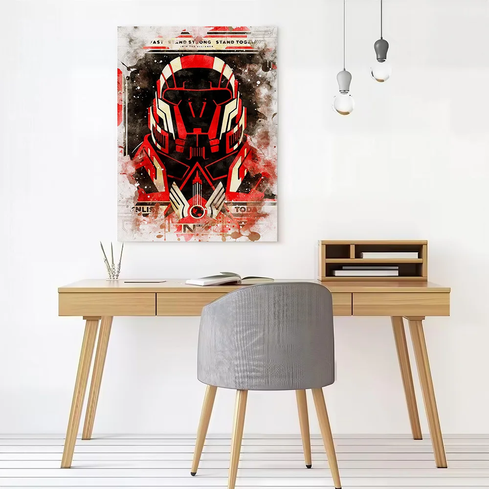Mass Effect Canvas Poster Wall Art Customizable High Quality Printed Picture for Modern Living Room Pictures Decor Luxury Mural