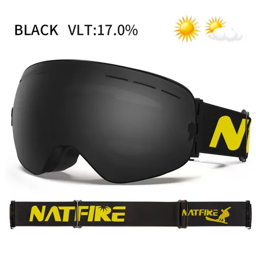 Ski Goggles Pro 100% UV400 Protection Anti Fog Interchangeable Lens Skiing Glasses Snowboard Snow Goggles for Men Women Natfire - Image 15