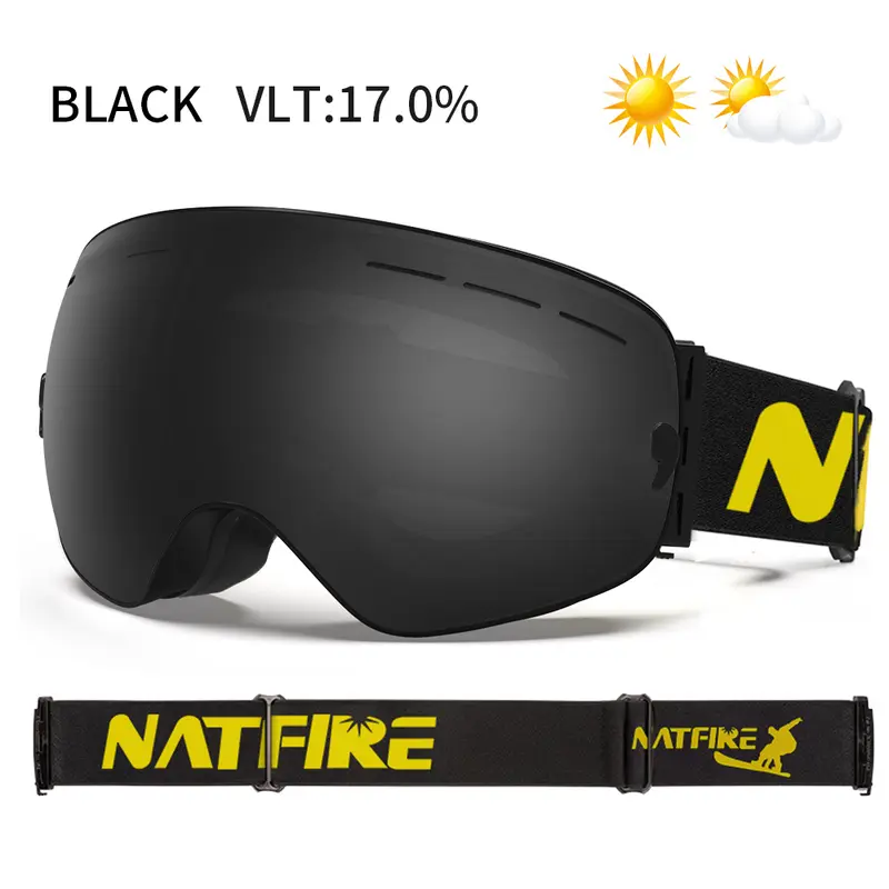Ski Goggles Pro 100% UV400 Protection Anti Fog Interchangeable Lens Skiing Glasses Snowboard Snow Goggles for Men Women Natfire - Image 15