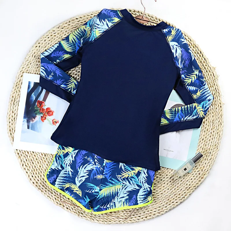 2026 Vintage Mesh UPF35 Sheer Rash Guard One Piece Swimsuit With Pants Women Sexy Sun Protection Swimwear Beachwear Купальник