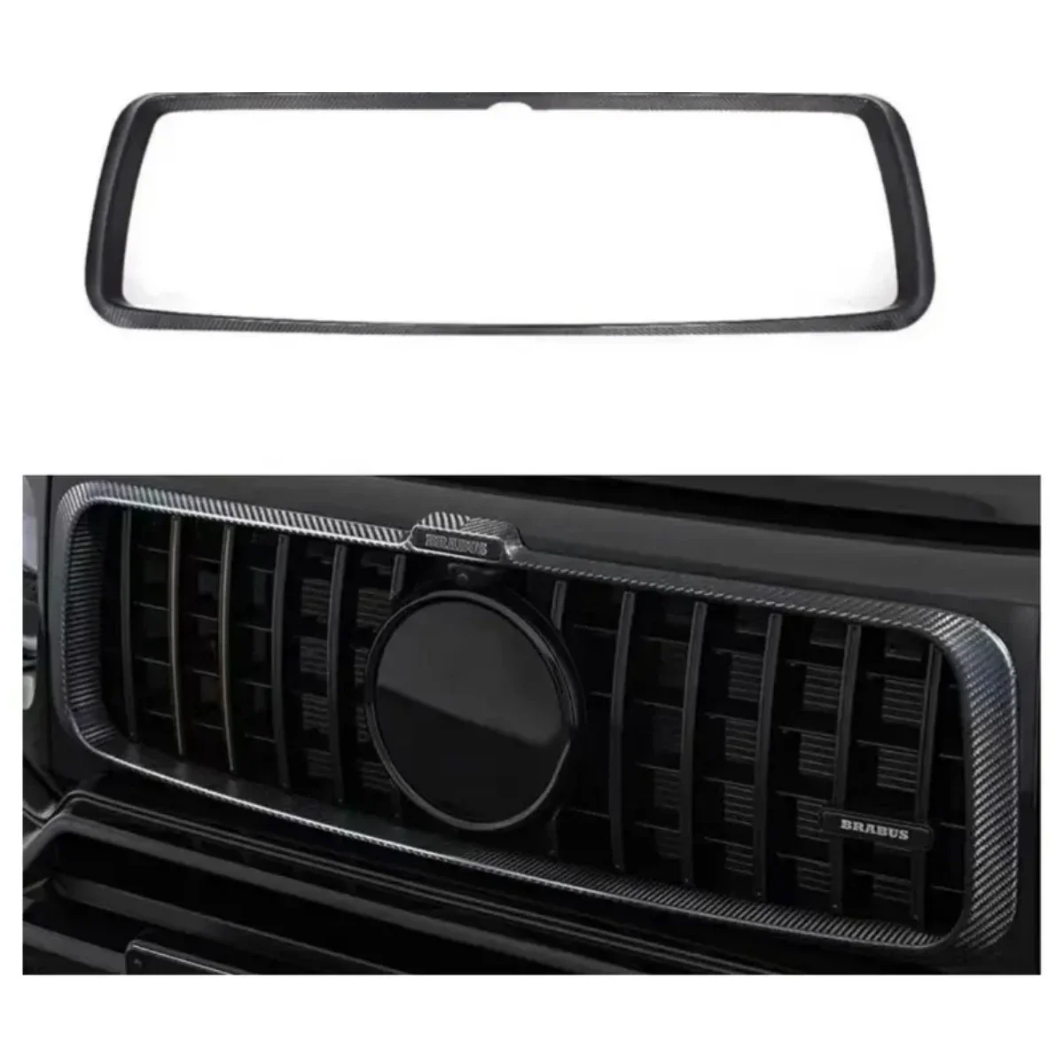 

High quality G class W464 W463A G63 to B900 dry carbon fiber material body kit grille frame for after 2018 year bumper grille