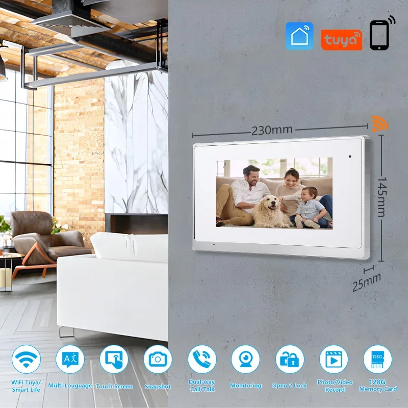 Campainha Inteligente para Casa, Sistema De Interfone De Segurança, IP Durável Tuya, Vídeo WiFi, Fabricante