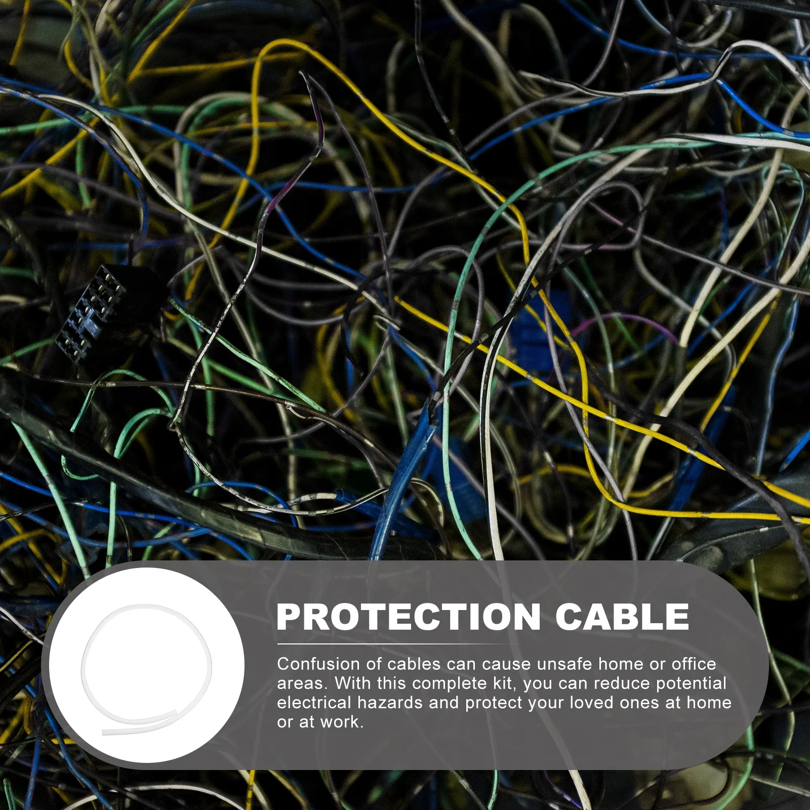 

1M 1.5mm Thick Cable Sleeve Protector Flexible Wire Cable Hose for Wire Wrap Organizer Crush Resistant Pet Proof Reliable