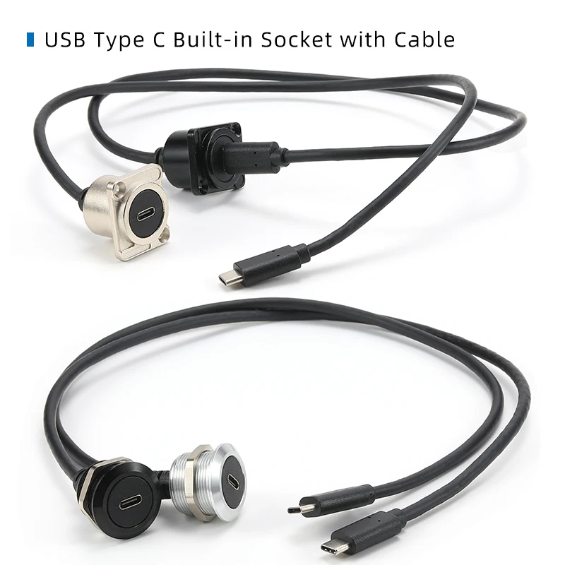 0.5 - 1m Металлический USB3.1 Тип C кабель расширения данных разъем USB разъем встроенного адаптера подходит для телефонной автомобильной грузовой и мотоциклетной промышленности