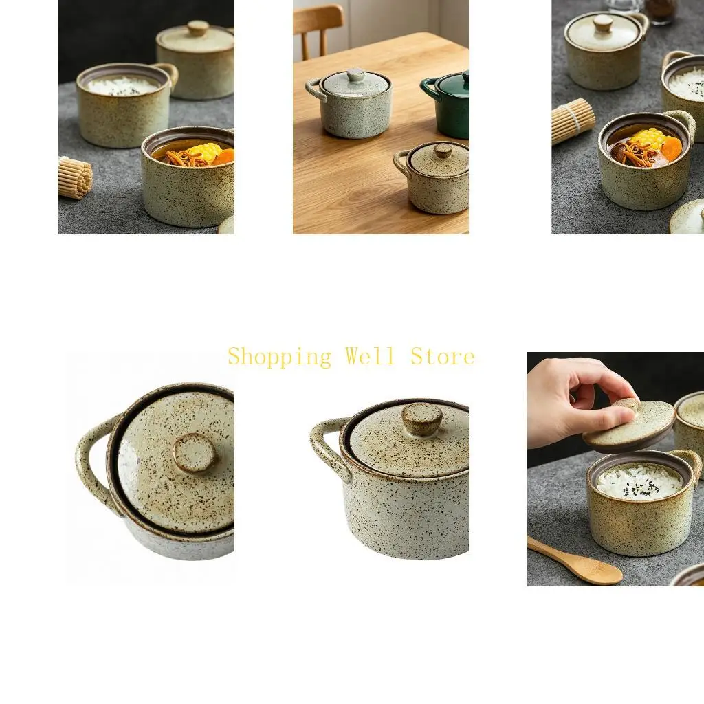 KX4B Beautiful Country Themed Ceramic Seasoning Container Great For Home Improvement