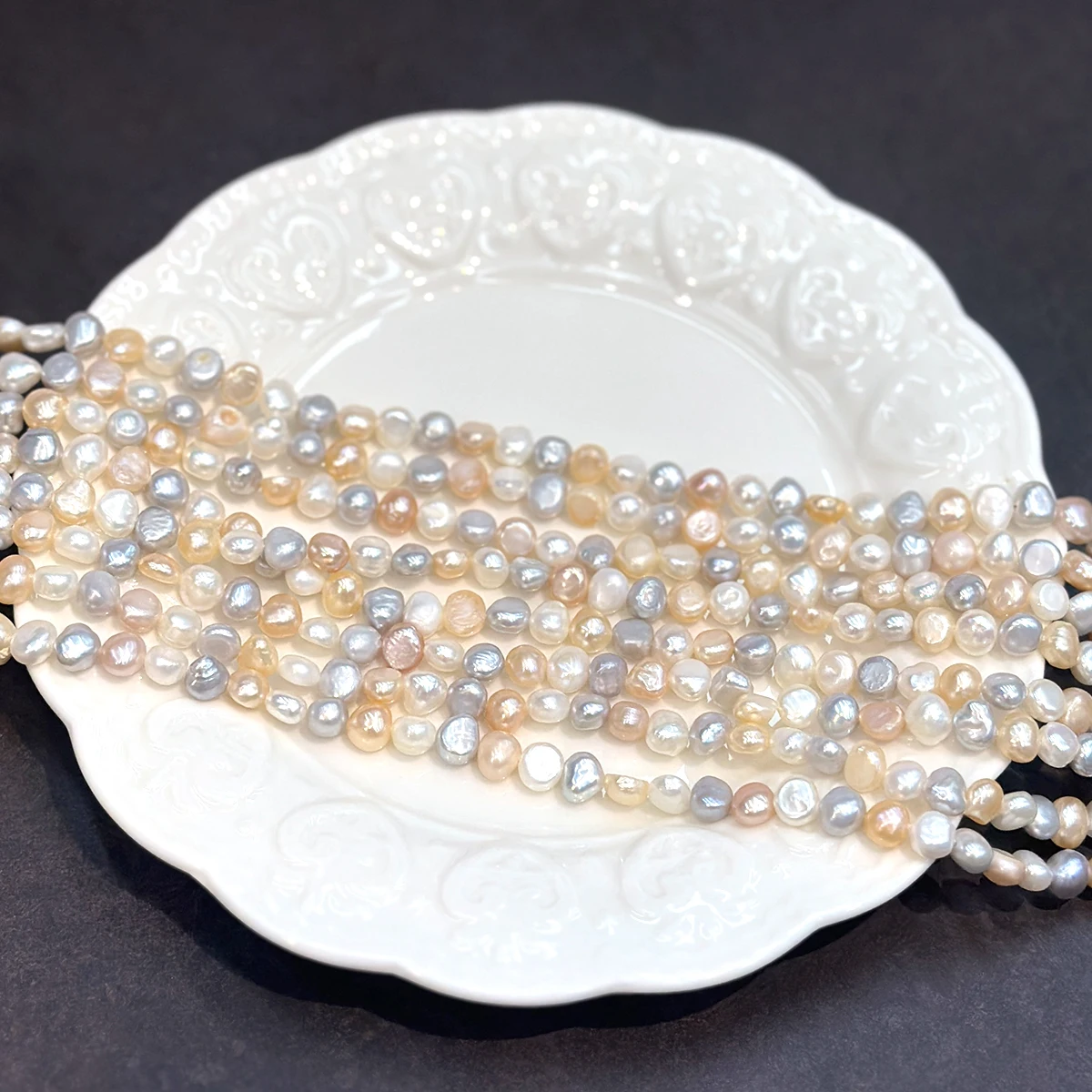 Natural Freshwater Baroque Pearls Beaded Colors Nugget Pearl Loose Spacer Beads for Jewelry Making DIY Necklaces Accessories