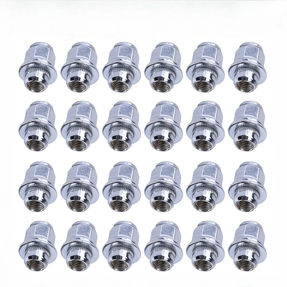 

24Pcs 12mmx1.5 Steel Wheel Nuts Compatible forToyota Hilux SR SR5 2005-2015
