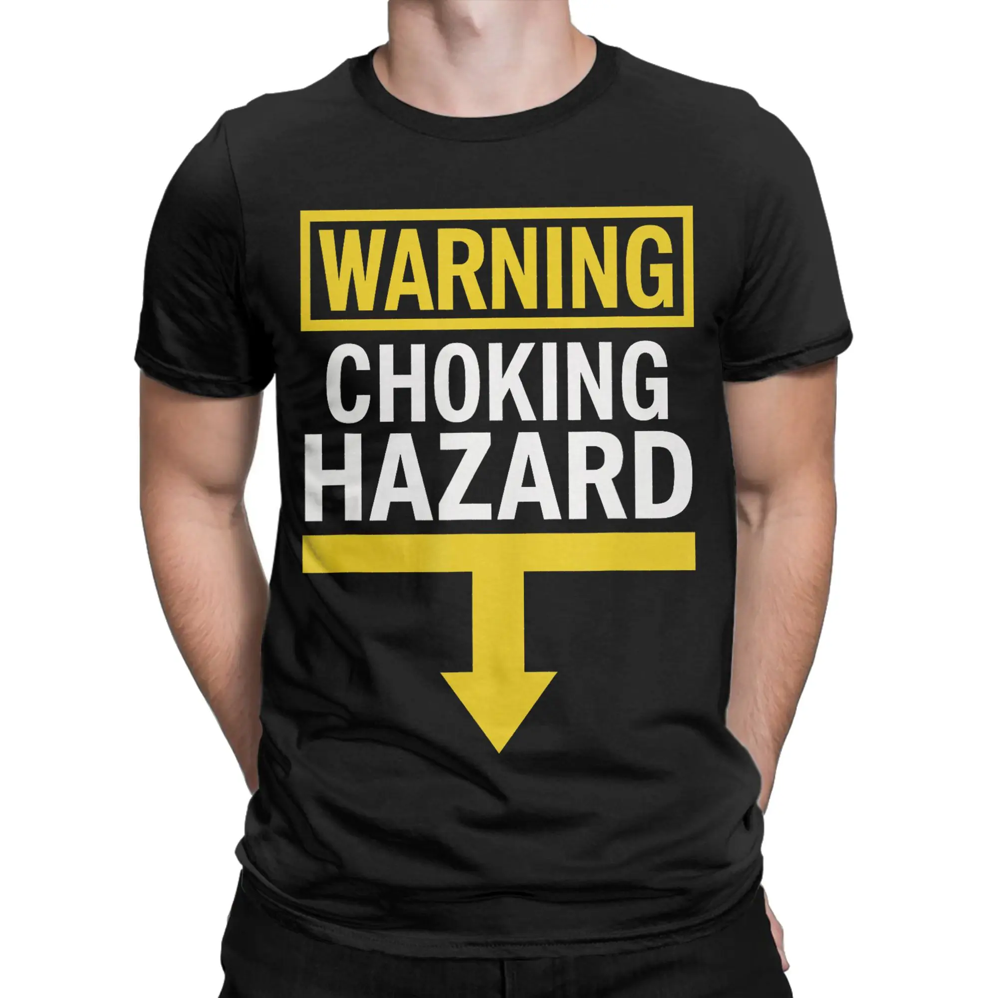 White Trash Party Attire Men Warning Choking Hazard  Graphic Printing T Shirts Men Women  Cotton  Tee Shirt Clothes