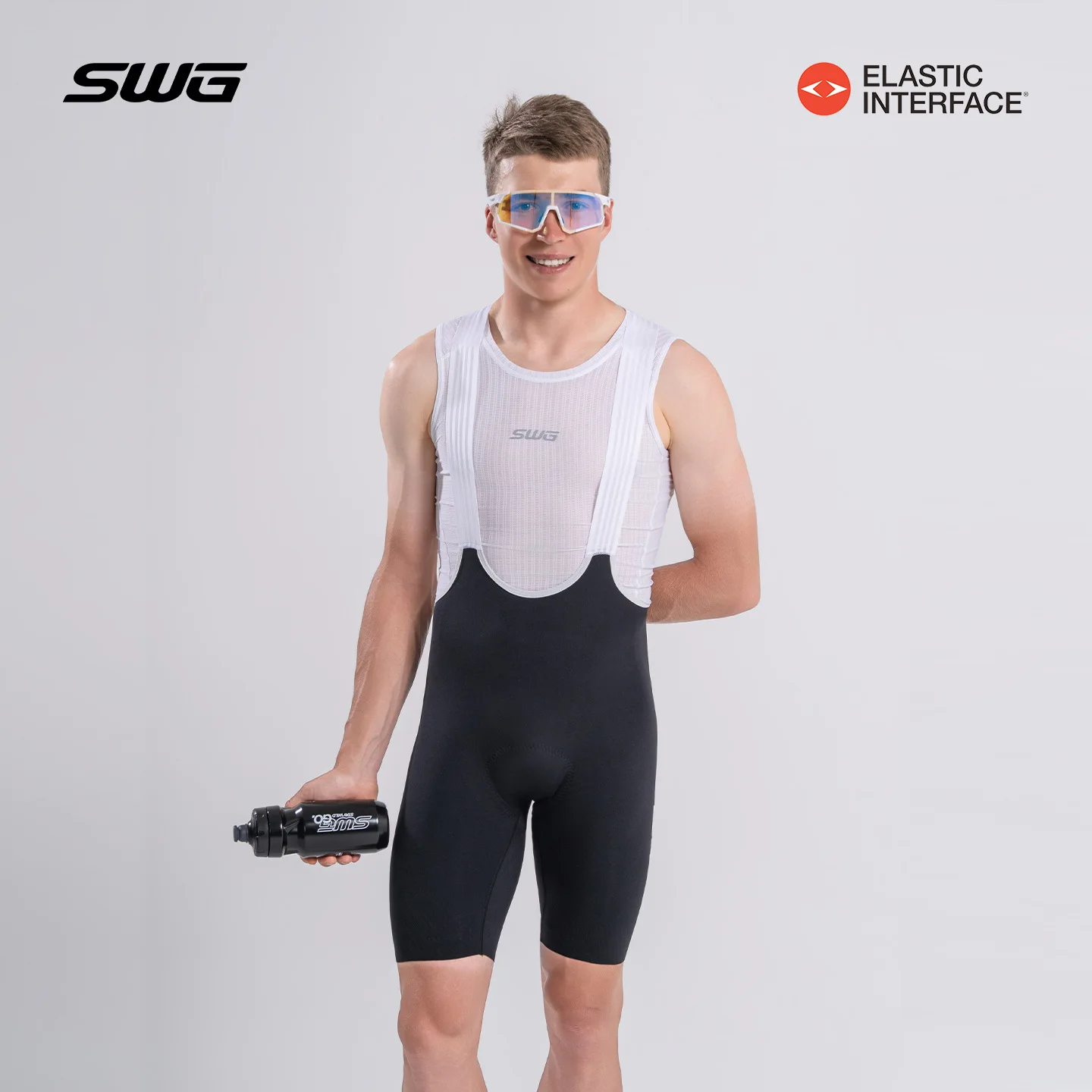 SWG 7H Padded Cycling Bibs Men's Bicycle Short Pants Italy Elastic Interface Cycle Shorts Back Mesh Breathable MTB Clothing