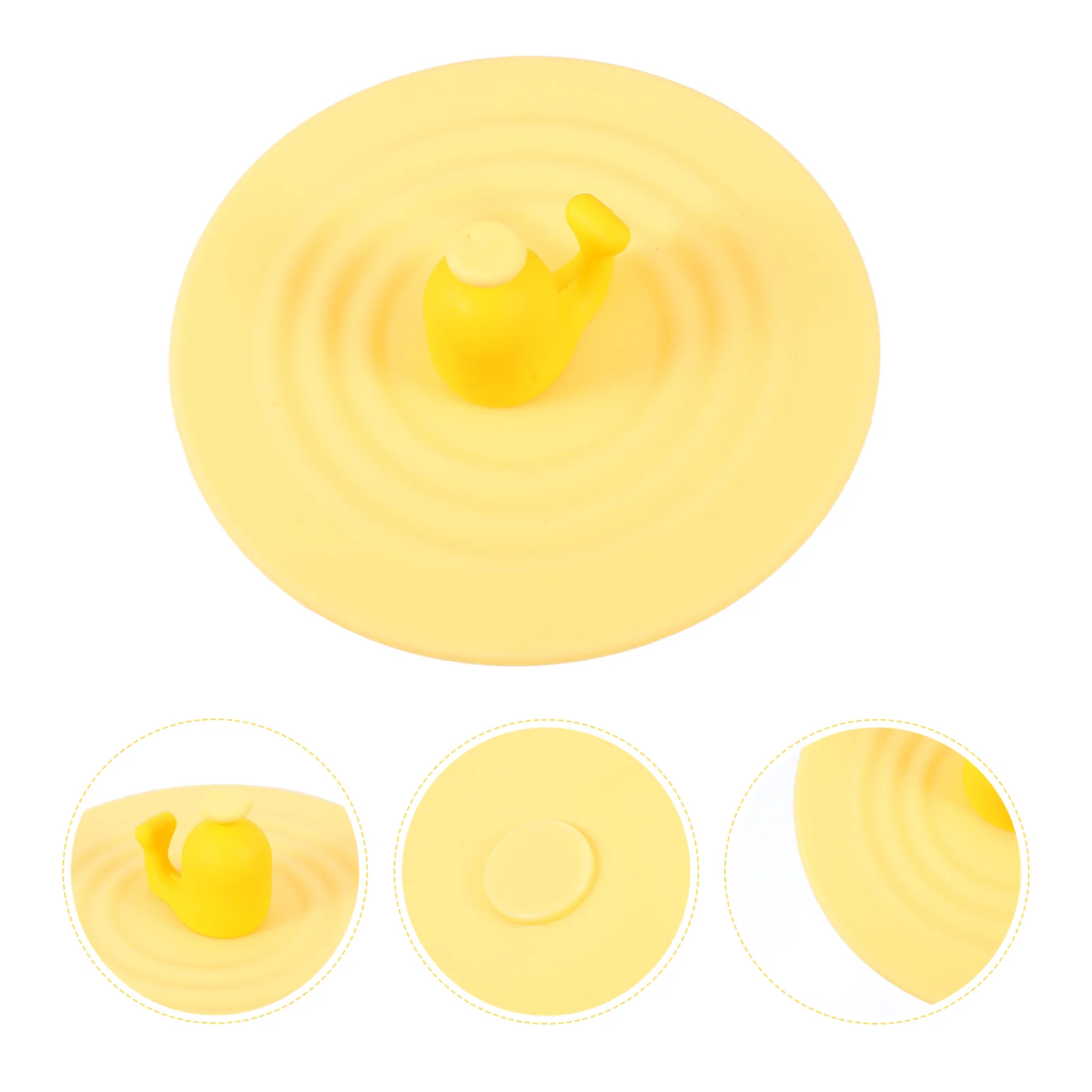 

2 Pcs Leak proof Silicone Cup Lid Cover Cartoon Whale Kitchen Bar Dust proof Heat Resistant Mug Bottle Seals