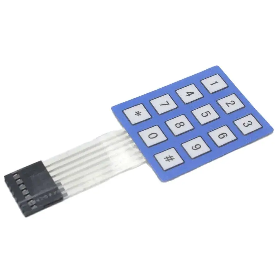 1pcs 3X4 Matrix Keyboard Arduin Array Module 12 Key Membrane Switch Expansion Keypad Panel 3*4 Control Microprocessor AVR