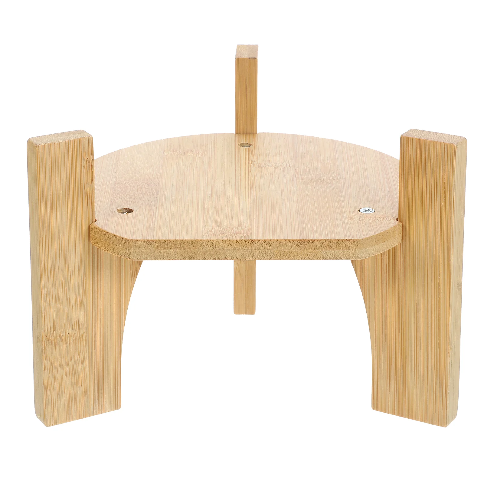 Bamboo Base Beverage Bucket Plant Stand for Drink Dispenser Only Holder Vase Stands Indoor Student