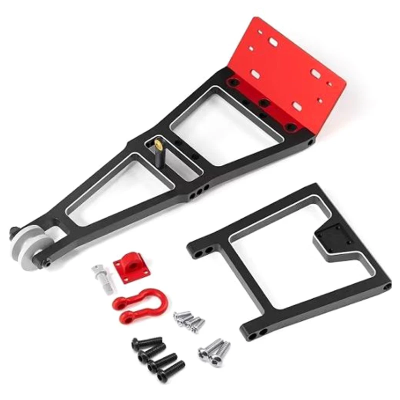 Serves/Winch Double Stent Rescue Truck/Tow Truck Crane Arm Wrecker Kit For 1/10 RC Crawler SCX10 TRX4 Capra LCG Chassis