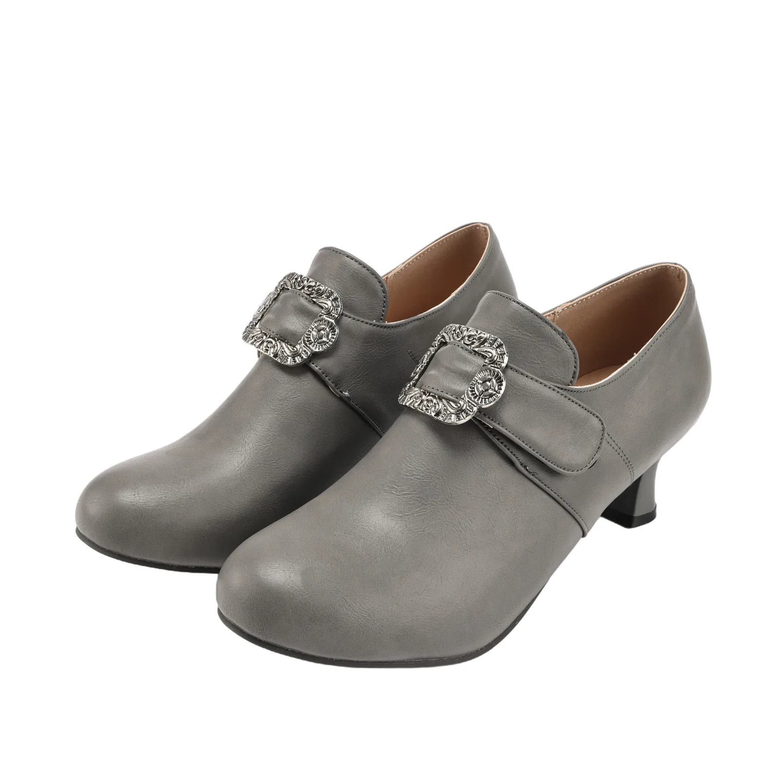 Medieval Women's High Heel Loafers Stage Opera Concert Performance Halloween Cosplay Shoes