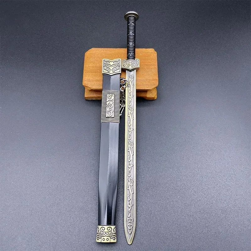 New Fake Sword Miniatures Retro Mini Knives Metal Prop Chinese Decoration For Home Bedroom Living Room Ornaments Accessories