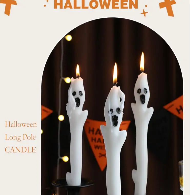 

OETBH98O73 Custom Glass Cup Halloween-Themed Scented Candle Handmade Atmosphere Home Decor